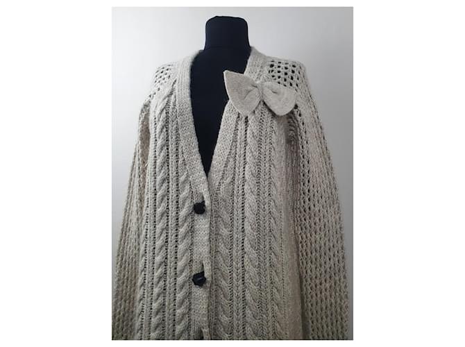 Twin Set Strickjacke Beige Wolle Alpaka - Ansicht 2