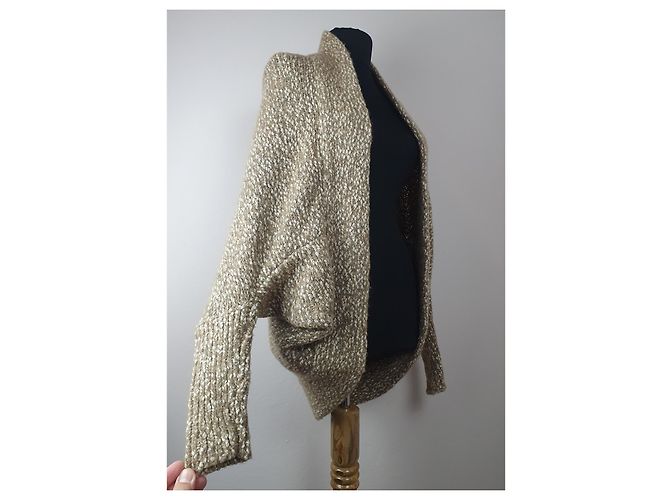 Cardigan Cruciani Beige Baumwolle Wolle Polyamid M Mehrfarben - Ansicht 2