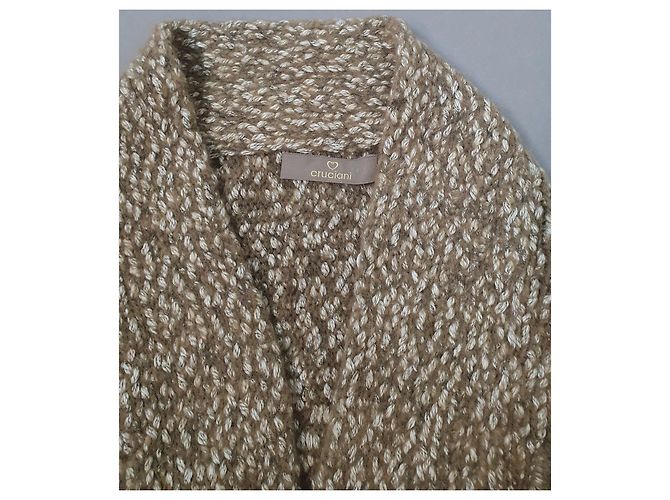 Cardigan Cruciani Beige Baumwolle Wolle Polyamid M Mehrfarben - Ansicht 5