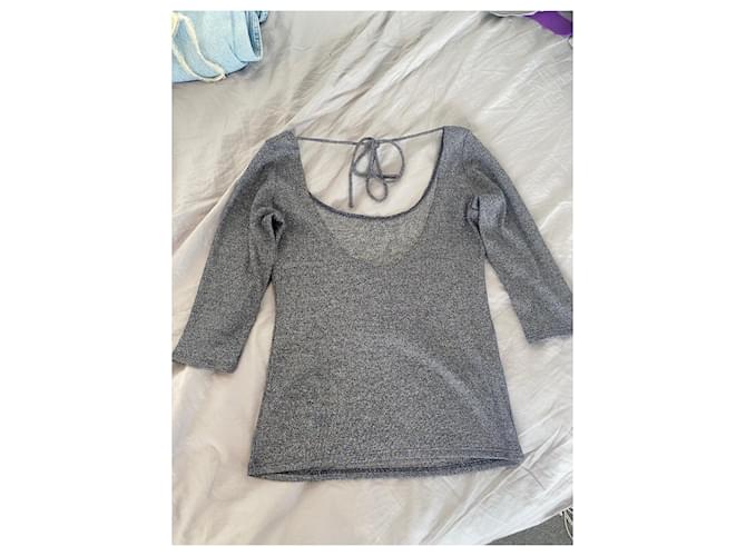 Blusa Chanel de algodón gris - vista 2