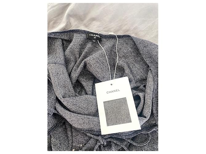 Blusa Chanel de algodón gris - vista 6