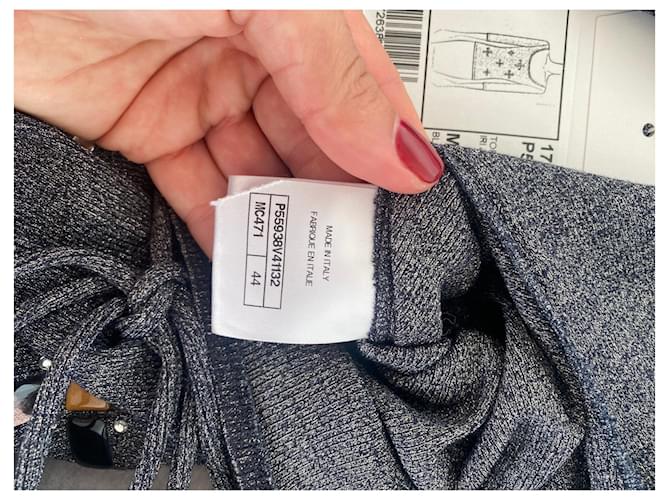 Blusa Chanel de algodón gris - vista 7