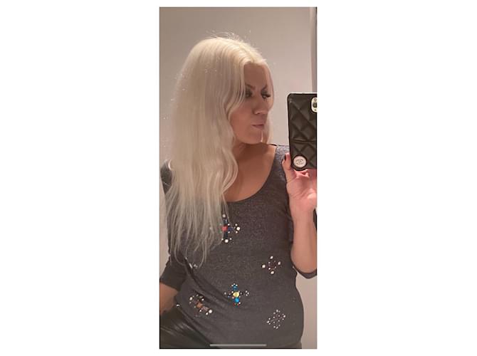 Blusa Chanel de algodón gris - vista 9