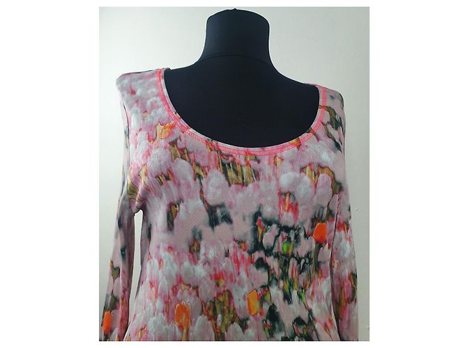 Luisa Cerano Bluse mit langen Ärmeln aus Viscose Mehrfarben - Ansicht 3
