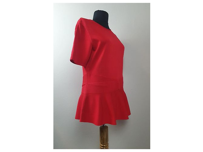 Camicetta Rossa Carolina Herrera Rosso - vista 4