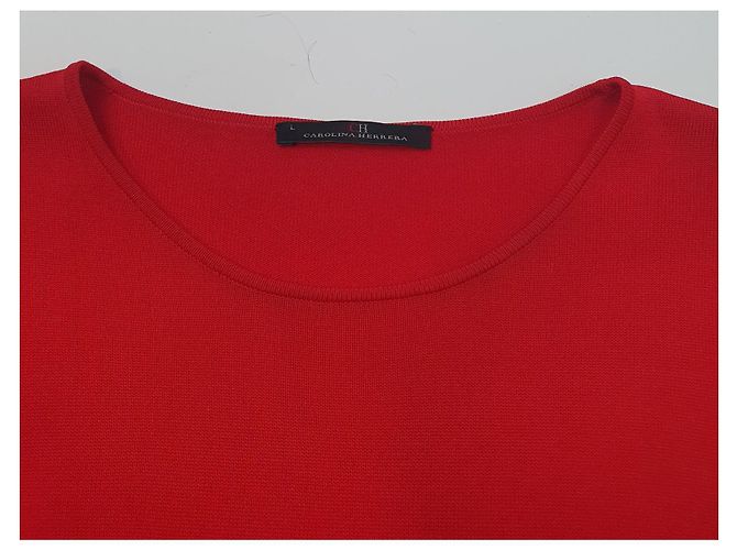 Camicetta Rossa Carolina Herrera Rosso - vista 6