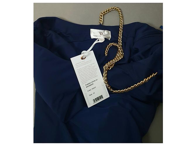 Autre Marque FOREVER UNIQUE Maxikleid Marineblau - Ansicht 6