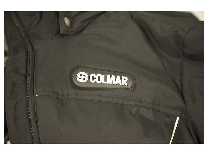 Piumino invernale trapuntato da sci Colmar nero con cerniera e cappuccio taglia 42 - vista 7