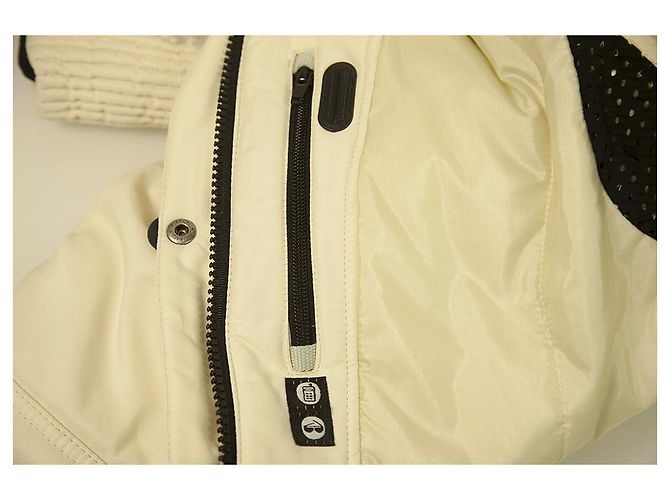 Giacca invernale da sci Colmar bianca con cerniera e cappuccio taglia 42 Bianco - vista 5