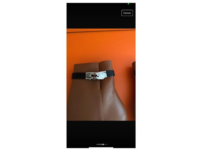 Kelly Stivali Hermès Saint-Germain Marrone Nero Marrone chiaro - vista 8