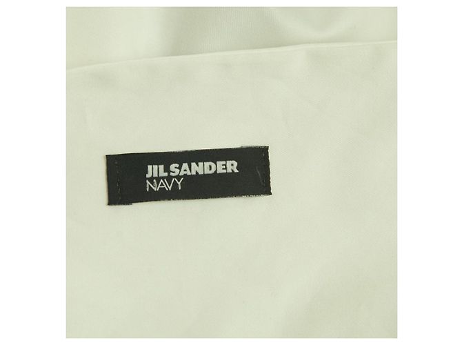Jil Sander Chaqueta de verano de algodón ligero estilo abrigo blanco talla 40 - vista 3