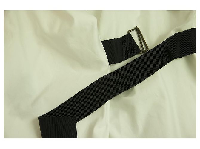 Jil Sander Chaqueta de verano de algodón ligero estilo abrigo blanco talla 40 - vista 5