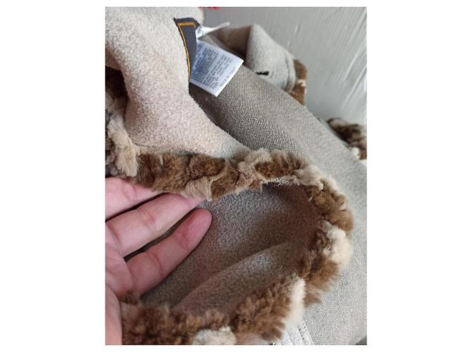Fendi camel gefütterter Mantel Beige - Ansicht 2