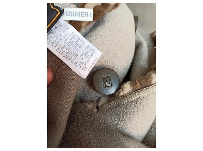 Fendi camel gefütterter Mantel Beige - Ansicht 3