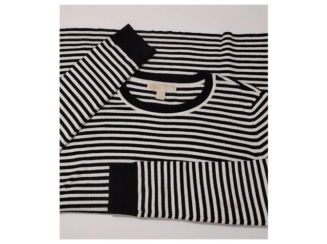 Jersey Michael Kors negro blanco - vista 4