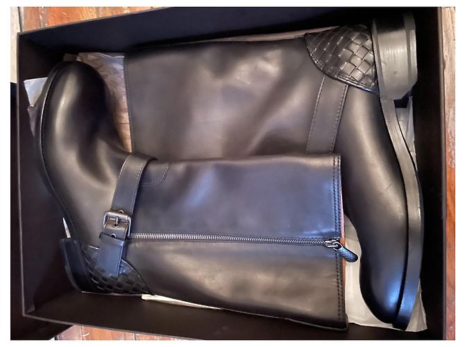 stivale bottega veneta in pelle - vista 5