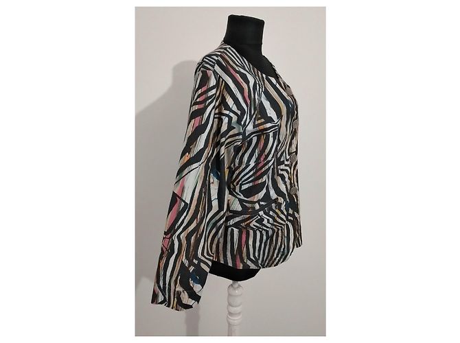 Blazer multicolore in cotone Bitte Kai Rand - vista 2