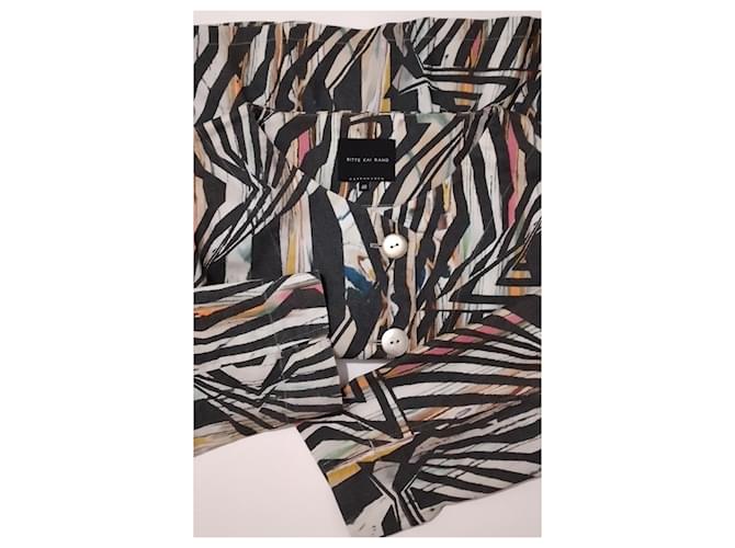 Blazer multicolore in cotone Bitte Kai Rand - vista 4