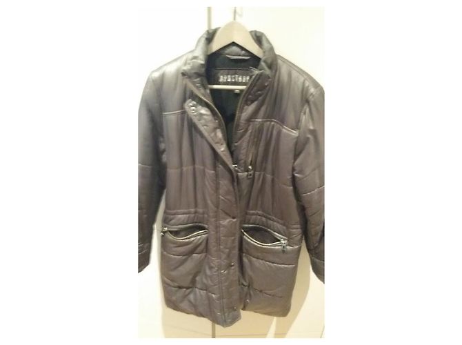 Apostrophe Puffy Jacket Taupe Nylon - view 10