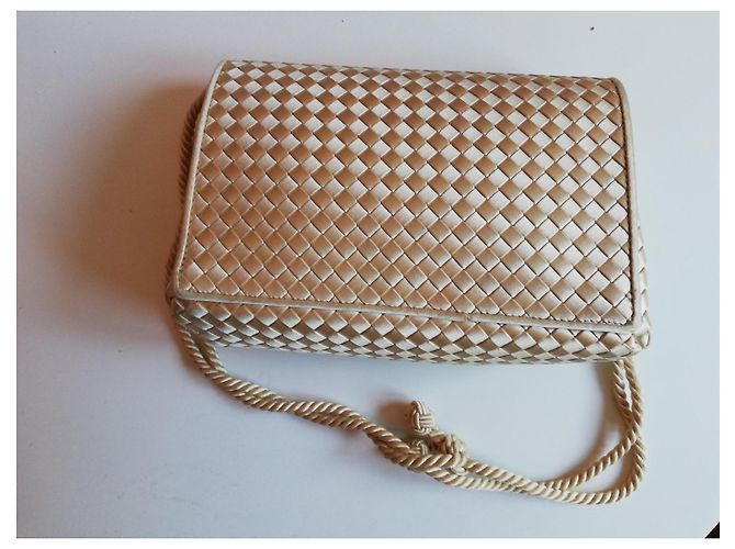 Bottega Veneta Intrecciato collezione primavera/estate pre 2000 Bianco sporco - vista 3