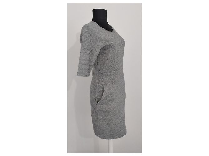 Vestido Ganni gris de algodón - vista 2