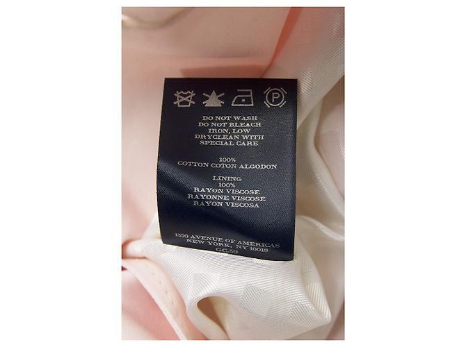 Abrigo estilo gabardina brillante con forro blanco de algodón rosa de Burberry London - vista 5