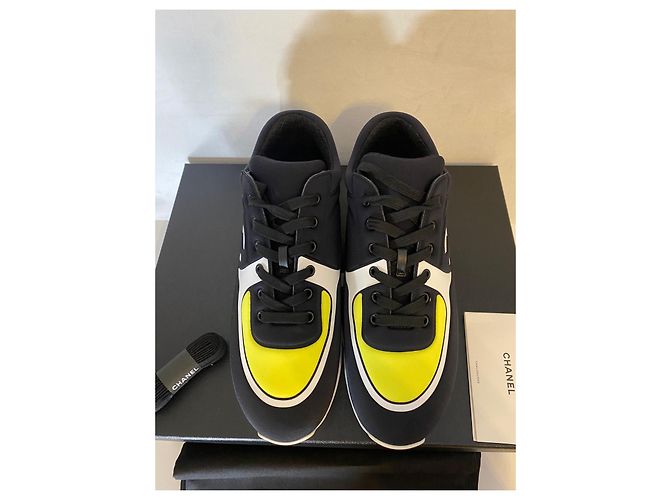 Chanel Sneakers Uomo Nero / Giallo . taille 41 . - vista 4