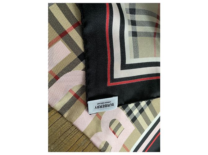 Sciarpa in seta con stampa Burberry Montage 210X70 cm Multicolore - vista 4