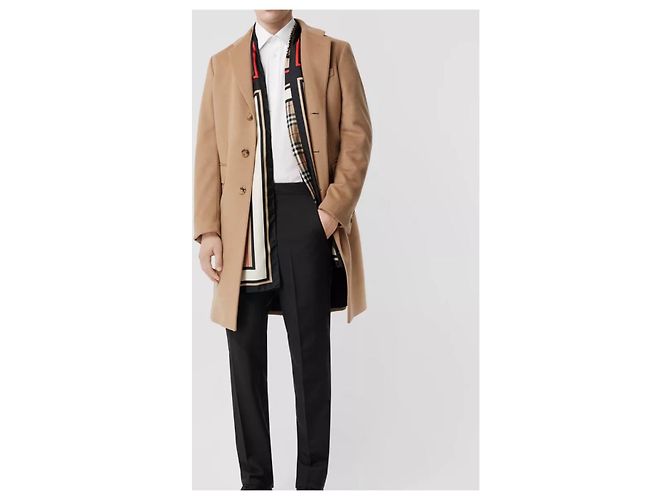 Sciarpa in seta con Monogramma, righe iconiche e check Burberry - vista 10