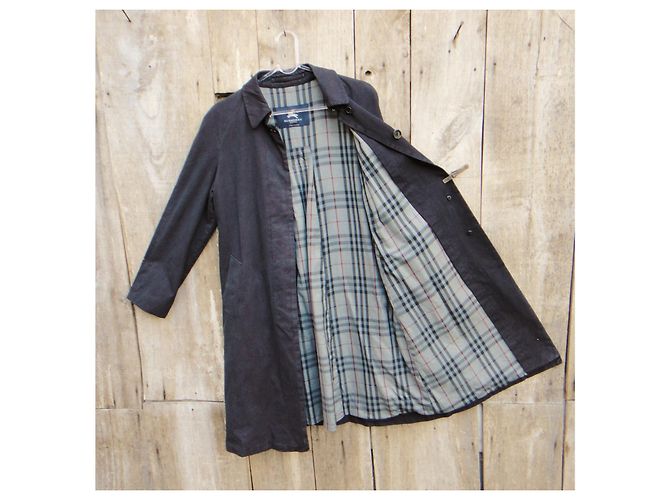 Talla de mujer Burberry impermeable 36 Negro - vista 5