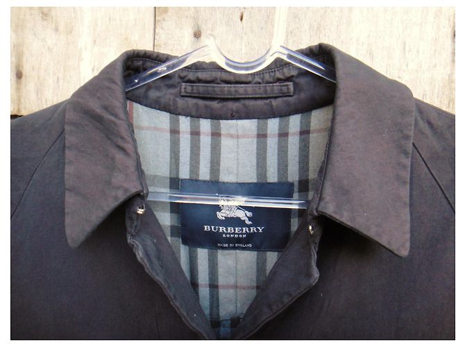 Talla de mujer Burberry impermeable 36 Negro - vista 6