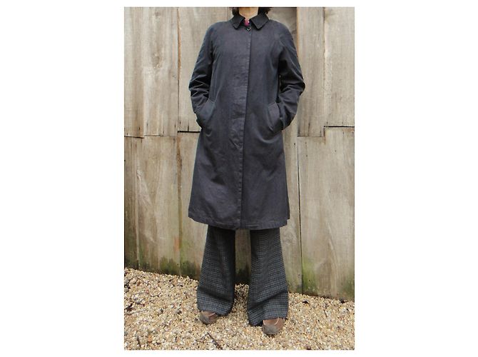 Talla de mujer Burberry impermeable 36 Negro - vista 8