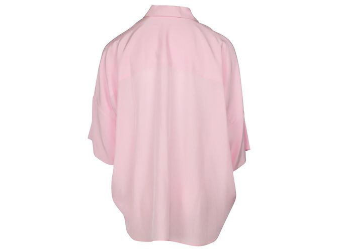 Jil Sander Camicia in crepe de chine in seta rosa - vista 2