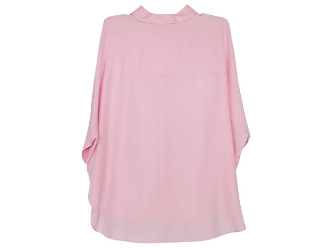 Jil Sander Camicia in crepe de chine in seta rosa - vista 4