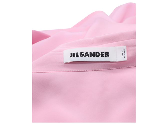 Jil Sander Camicia in crepe de chine in seta rosa - vista 5