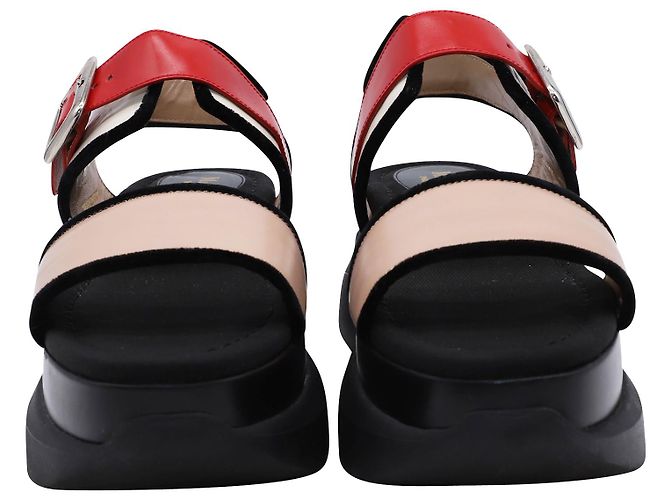 Sandali con plateau Mulberry in pelle multicolore - vista 2