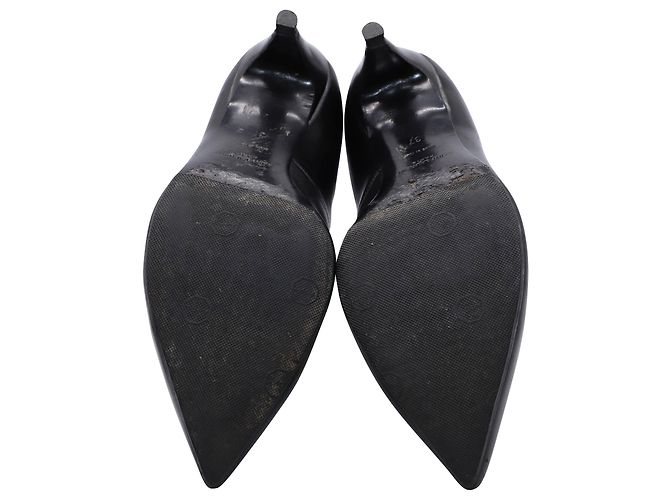 Saint Laurent Charlotte Schuhe aus schwarzem Leder - Ansicht 5