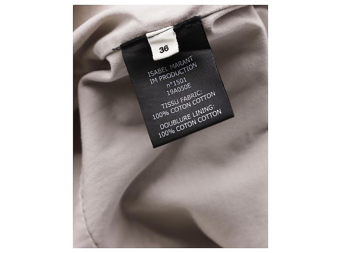 Isabel Marant Mono Leiko en Algodón Crema - vista 5