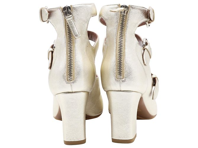 Tabitha Simmons Ginger Metallic-Pumps aus goldfarbenem Leder Golden Metallisch - Ansicht 3