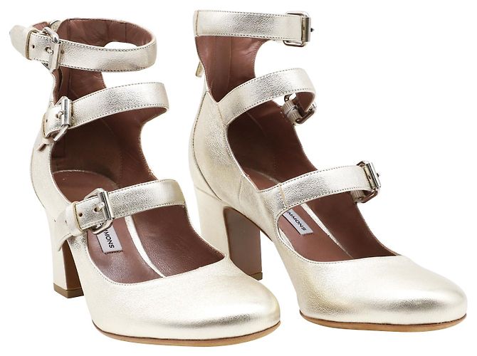 Tabitha Simmons Ginger Metallic-Pumps aus goldfarbenem Leder Golden Metallisch - Ansicht 4
