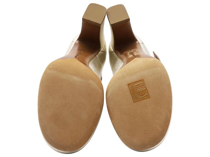Tabitha Simmons Ginger Metallic-Pumps aus goldfarbenem Leder Golden Metallisch - Ansicht 6