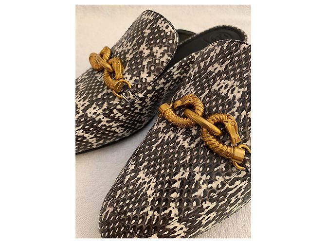 Tory Burch Mules in pelle di serpente - vista 10