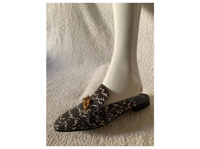 Tory Burch Mules in pelle di serpente - vista 15