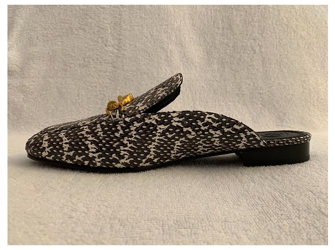 Tory Burch Mules in pelle di serpente - vista 2