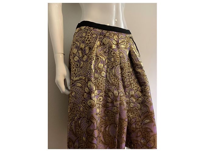 Marni For H&M Falda brocado dorado - vista 11