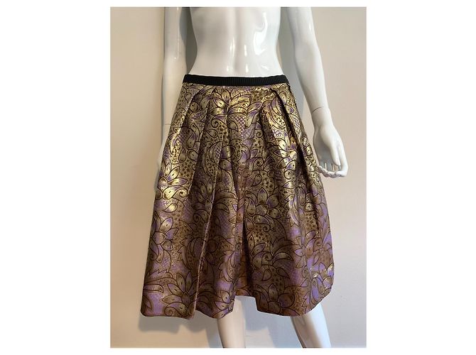 Marni For H&M Falda brocado dorado - vista 8