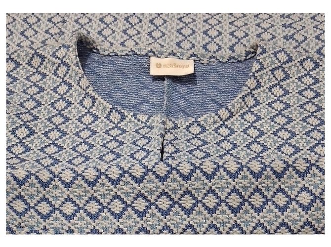 Autre Marque Cardigan Rich & Royal Blu Bianco Argento - vista 5