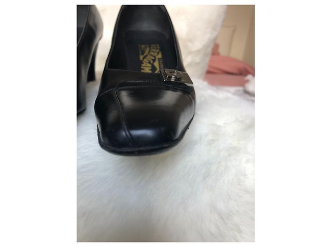 Autre Marque Décolleté Salvatore Ferragamo in pelle nera Nero - vista 3