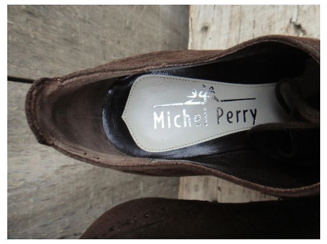 Michel Perry p derby col tacco 37 Marrone scuro - vista 7