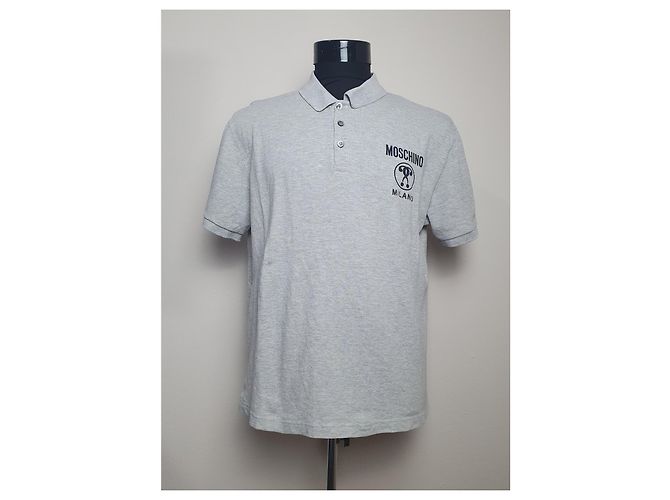 Polo Moschino de algodón gris - vista 2